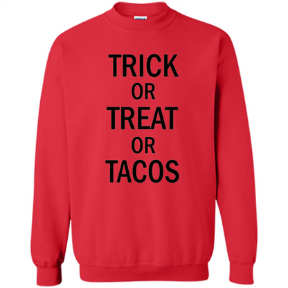 Trick or Treat or Tacos T-shirt Funny Halloween Costume T-shirt