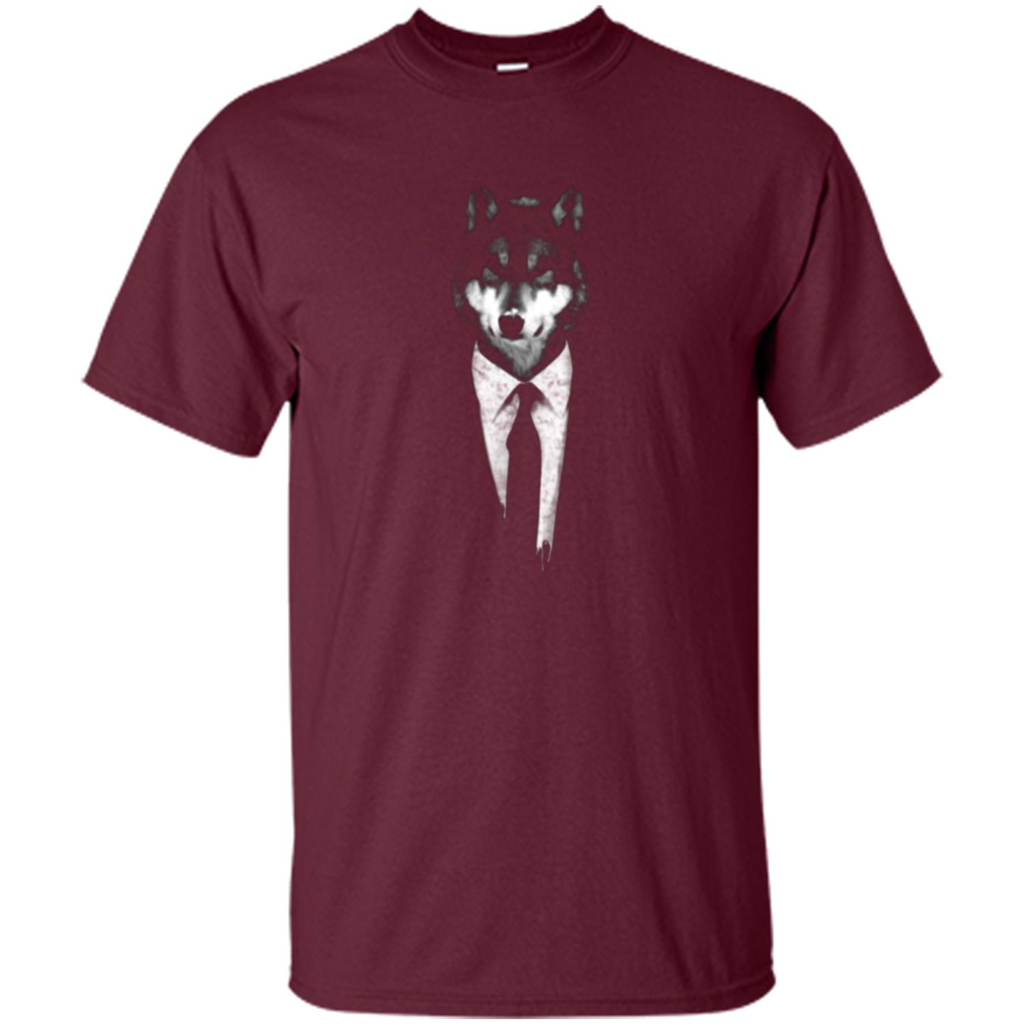 Mr Wolf T-shirt Maroon