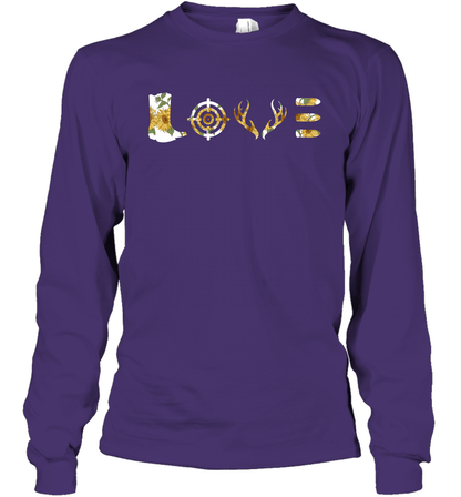 Hunting Girls Sunflower Shirt Long Sleeve T-Shirt Long Sleeve T-Shirt Purple