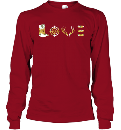 Hunting Girls Sunflower Shirt Long Sleeve T-Shirt Long Sleeve T-Shirt Cardinal Red