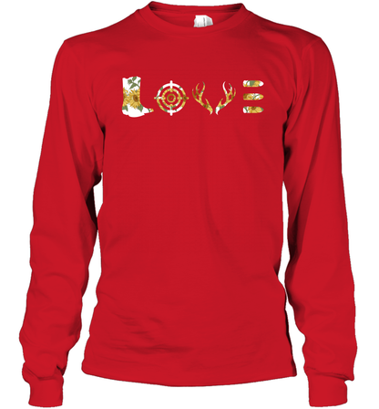 Hunting Girls Sunflower Shirt Long Sleeve T-Shirt Long Sleeve T-Shirt Red