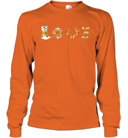 Hunting Girls Sunflower Shirt Long Sleeve T-Shirt Long Sleeve T-Shirt Orange