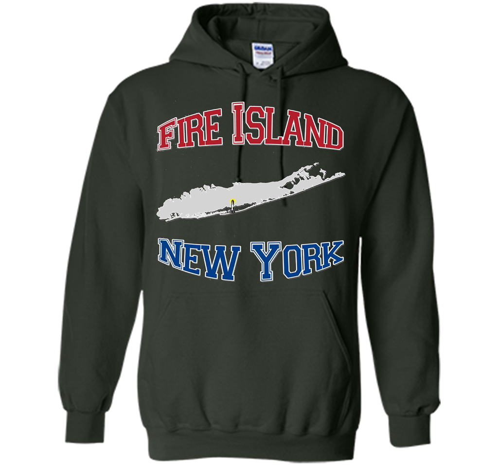Fire Island New York T-shirt Forest Green