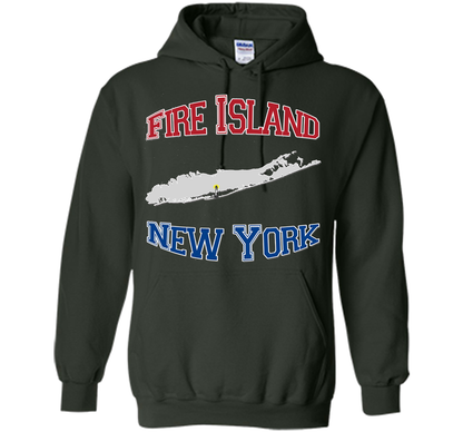 Fire Island New York T-shirt Forest Green