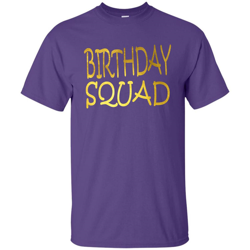 Birthday Squad T-shirt Purple