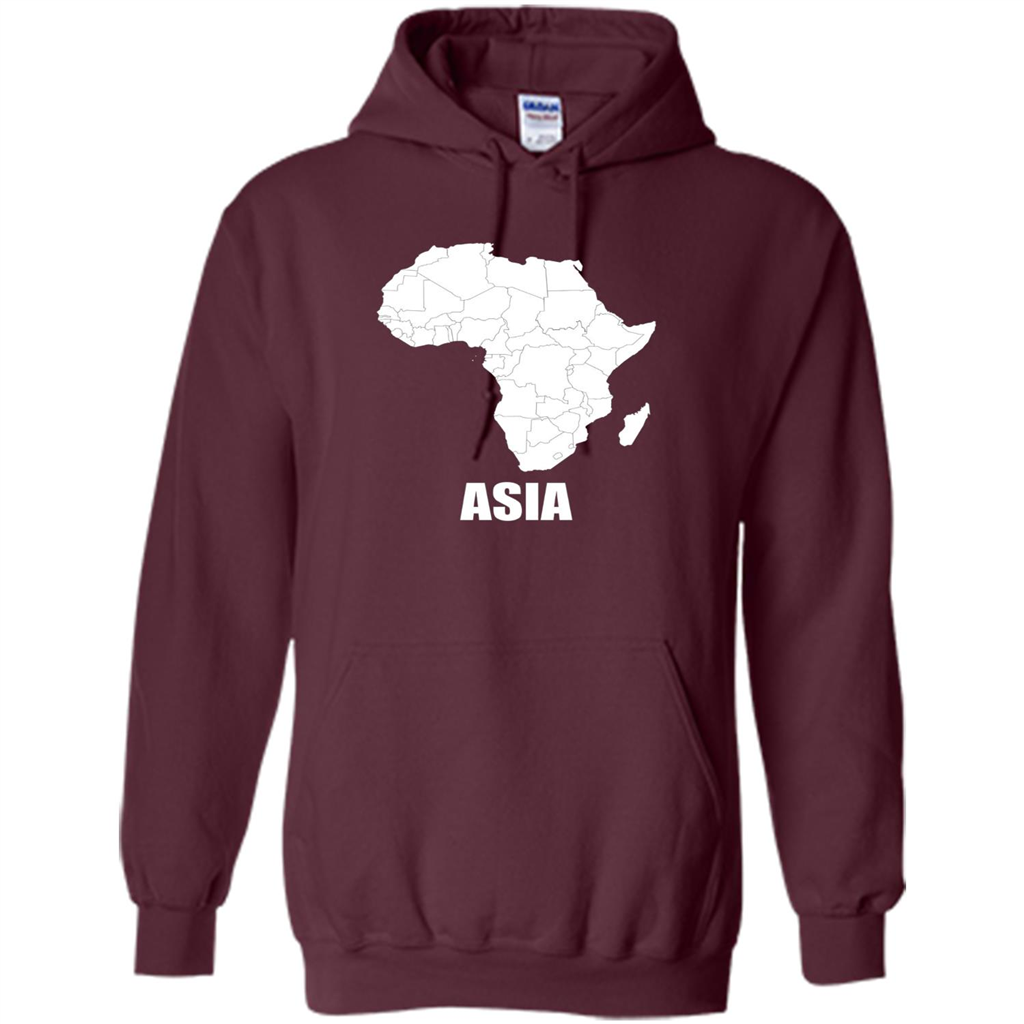 Africa Asia Funny t-shirts - Humor T-shirts Maroon