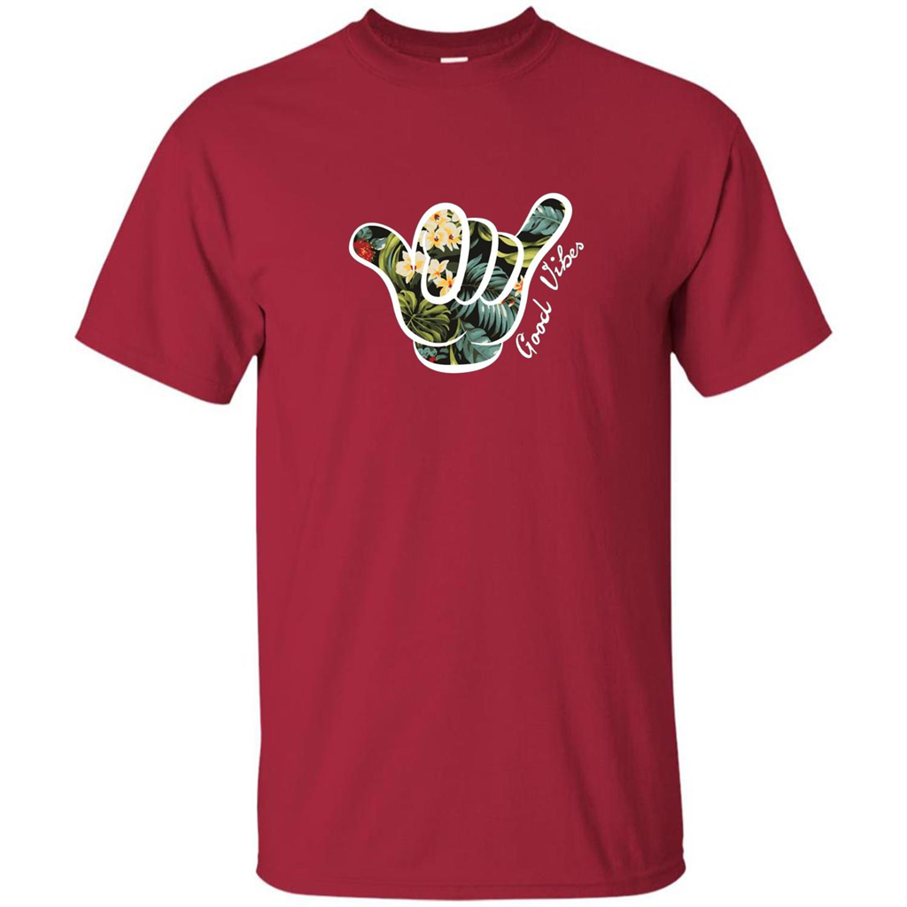 Shaka Good Vibes T-shirt Cardinal