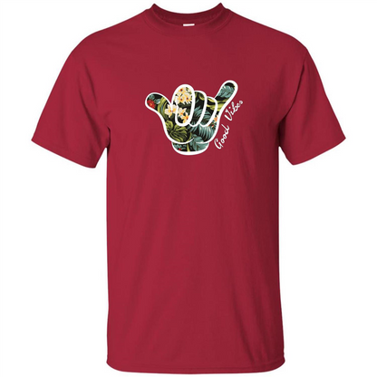 Shaka Good Vibes T-shirt Cardinal