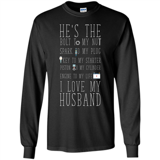 Husband. I Love My Husband T-shirt Black