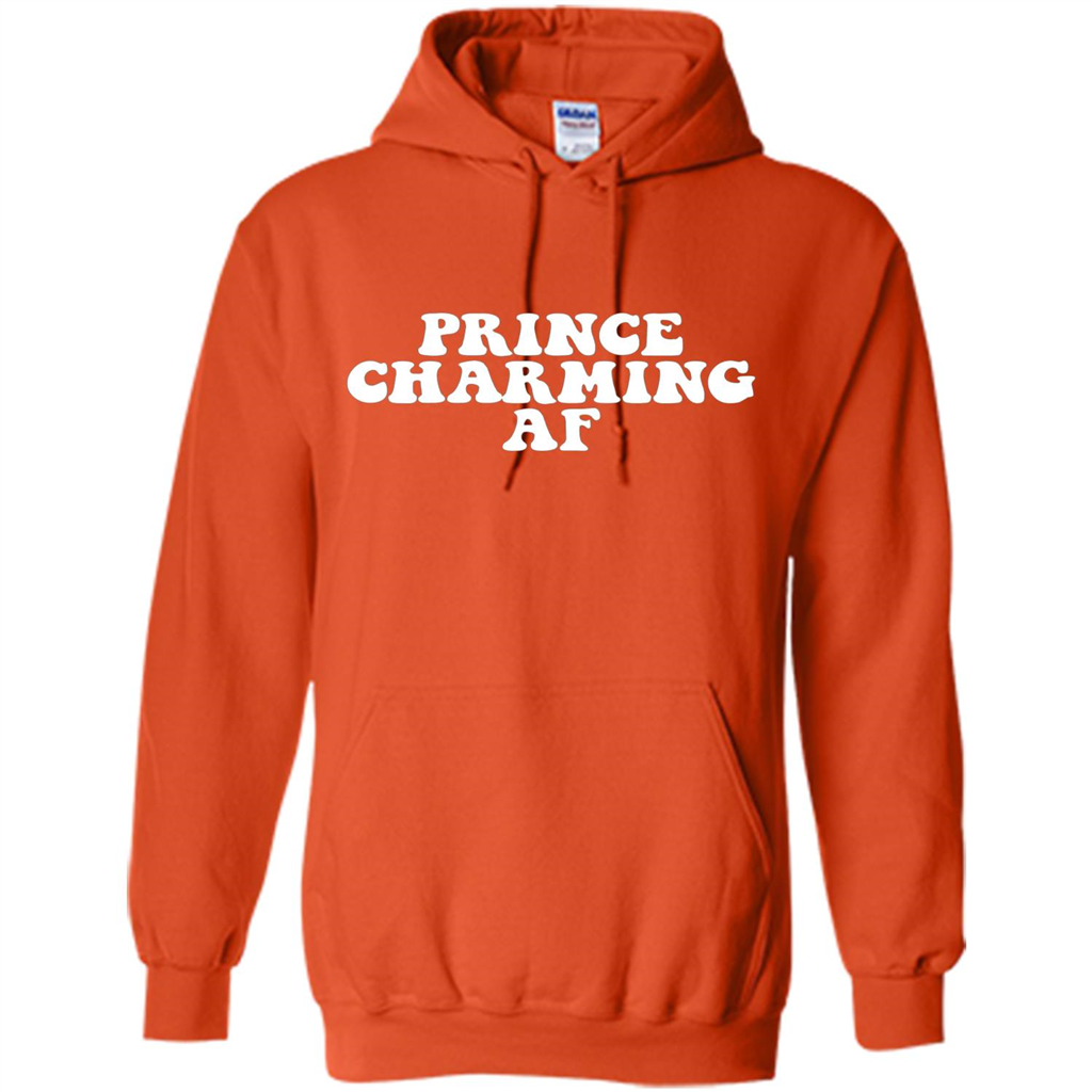Prince Charming AF T-shirt Fairy Tale Hero Charmer Pun T-shirt Orange