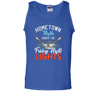 Home Town Nights Under Friday Lights Football Mom T-shirt shirt Royal