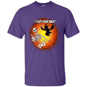 Funny Witch Skeleton Halloween 2017 I Got Your Back T-shirt