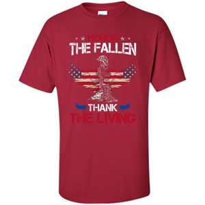 Military T-shirt Honor The Fallen Thank The Living