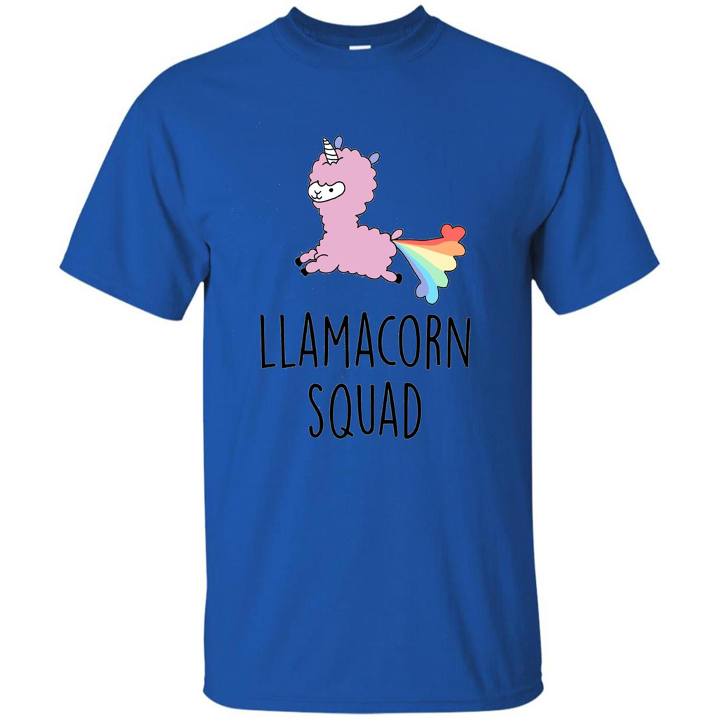 Llamacorn Squad Funny Llama Unicorn T-Shirt Royal