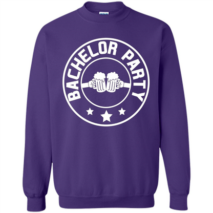 Men's Bachelor Party Cheers T-shirt Purple