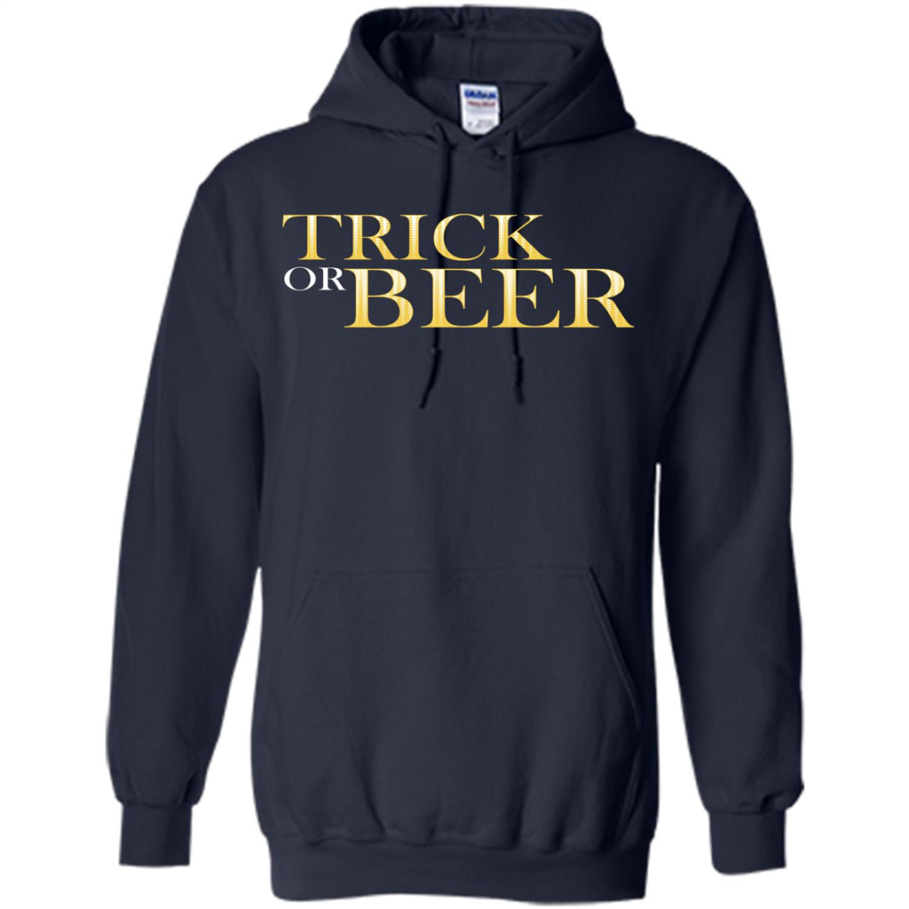 Beer T-shirt Trick Or Beer T-shirt Navy