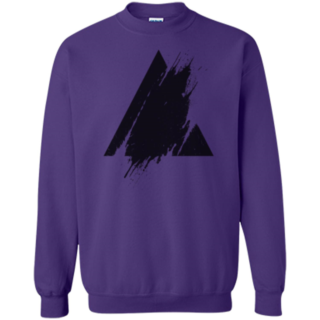 Place Splashed Triangle T-shirt Purple
