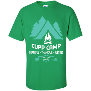 Camping T-shirt Cupp Camp Grateful - Thankful - Blessed 2017