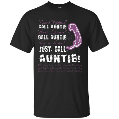 Aunt T-shirt Parent Problems Call Auntie T-shirt Royal