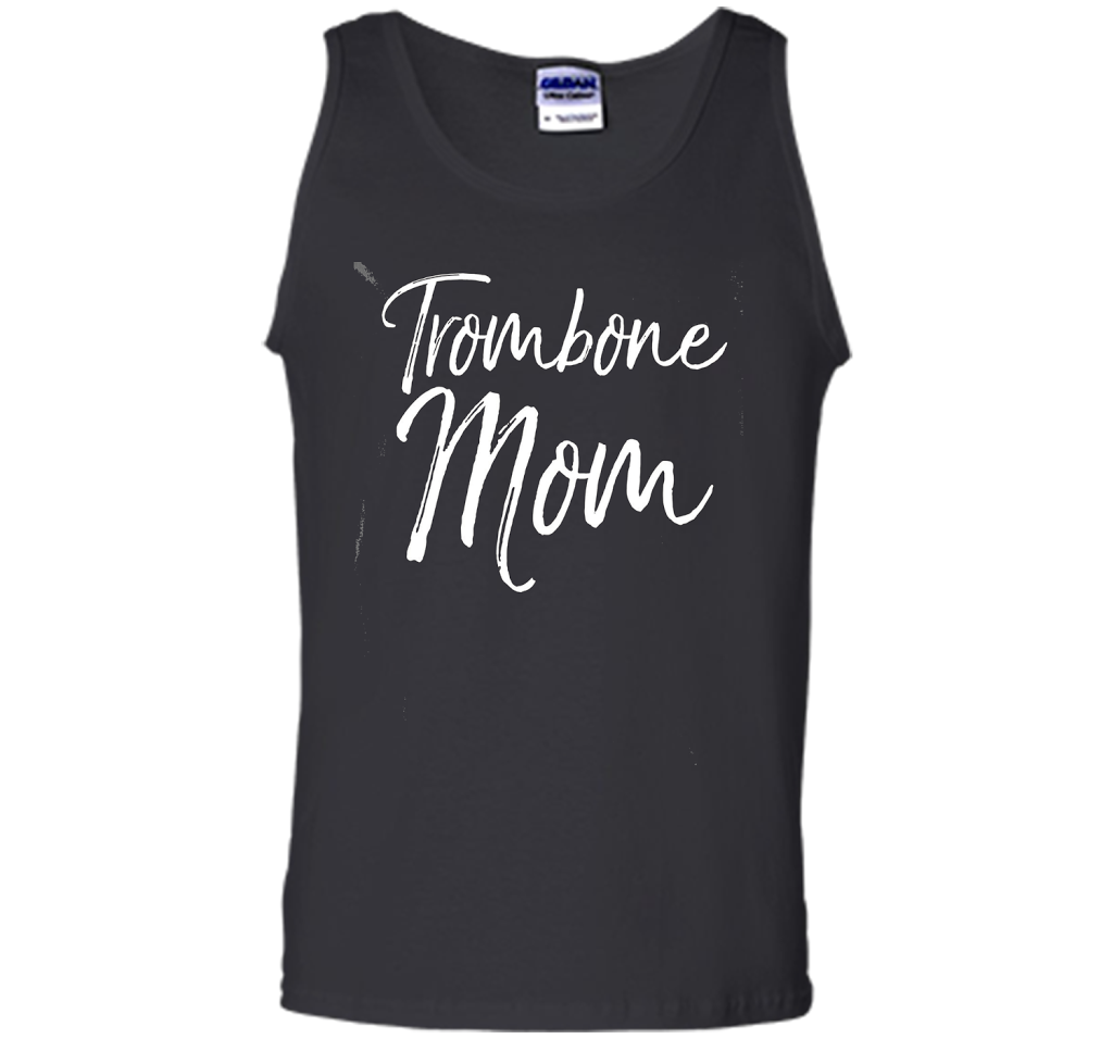Trombone Mom Shirt Proud High School Marching Band Mother cool shirt Black