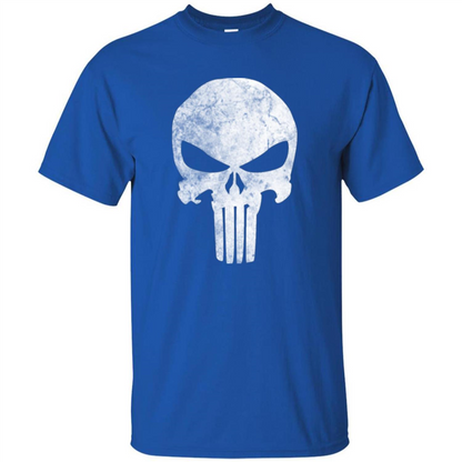 Punisher Skull Grunge T-shirt Royal
