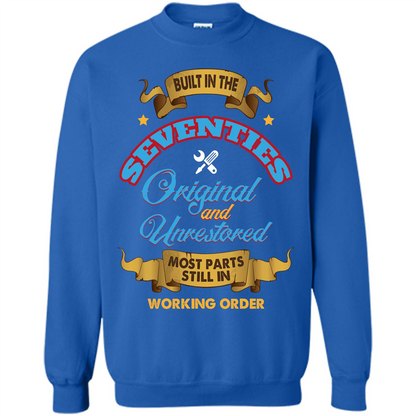 Built in 70s Original and Unrestored Most Parts Still In Working Order T-shirt Royal