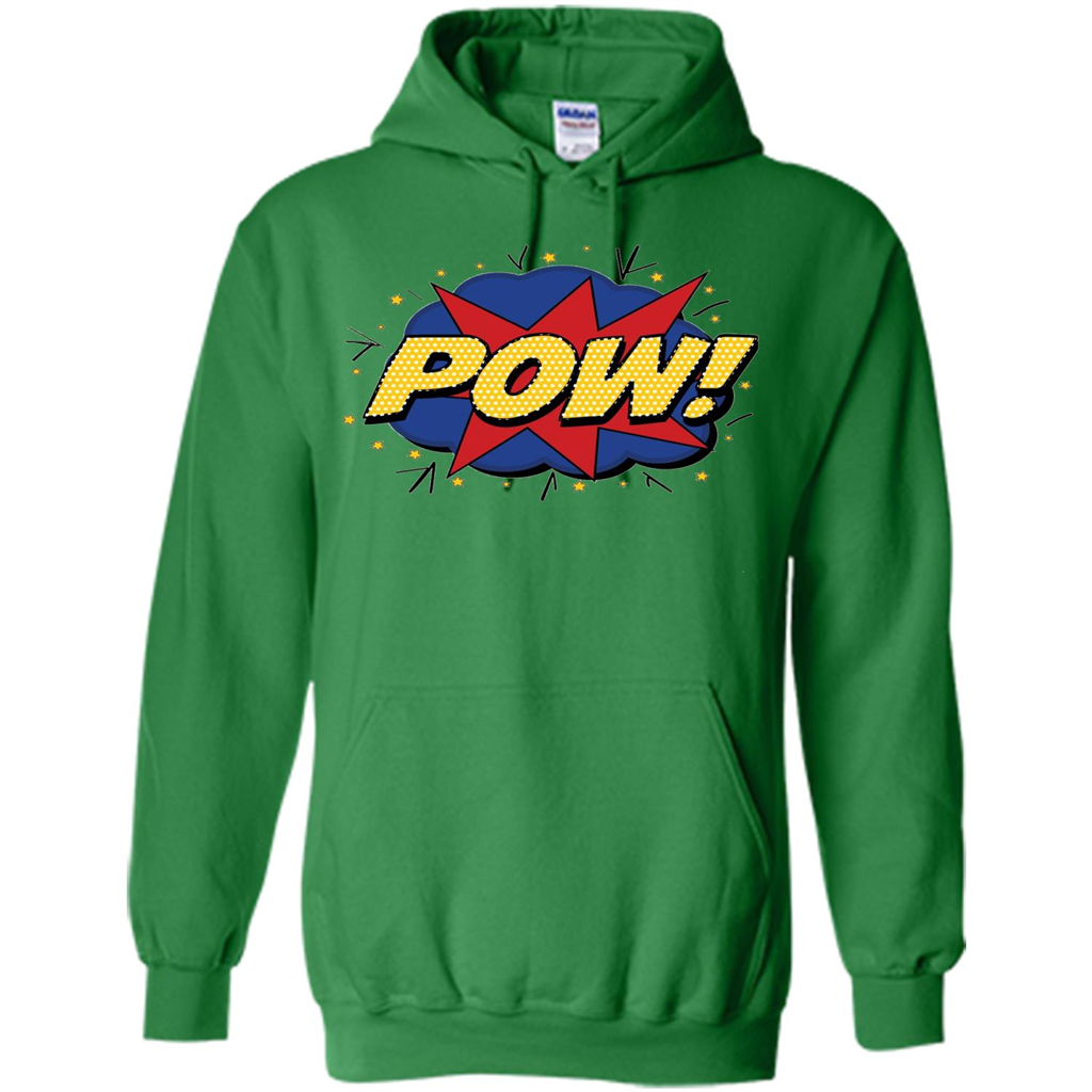 POW Comic Book Bubble T-shirt Irish Green