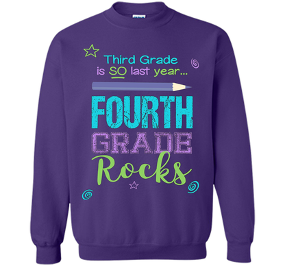 Fun Fourth Grade Rocks TShirt: 3rd Grade Is So Last Year Tee shirt Purple