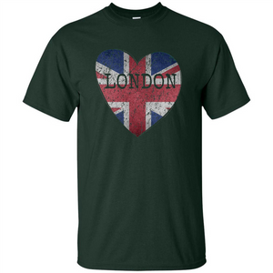 London Flag UK Heart T-shirt