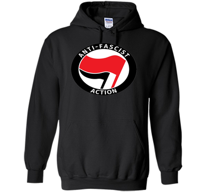 Antifa Logo Antifa Flag Anti Fascist T-shirt Black