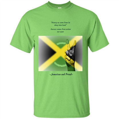 Jamaican Pride T-shirt Jamaican And Proud Lime