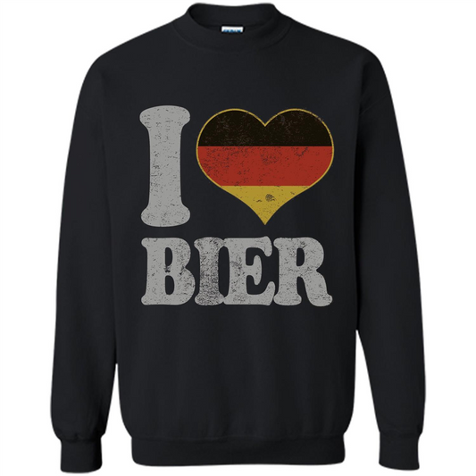 Oktoberfest T Shirt Germany Drinking Beer I Love Bier T-shirt Black
