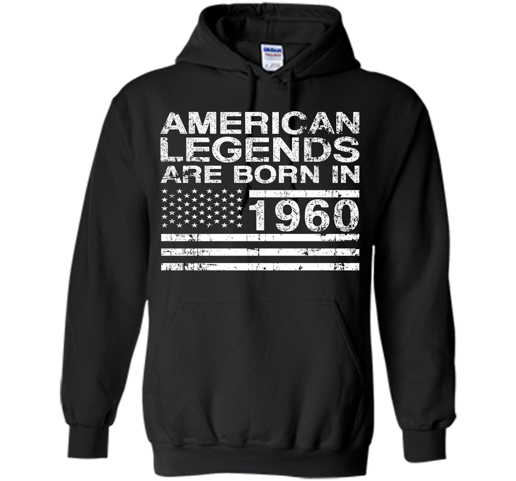 American Legends Are Born in 1960 57th Birthday Gift Tshirts shirt Black