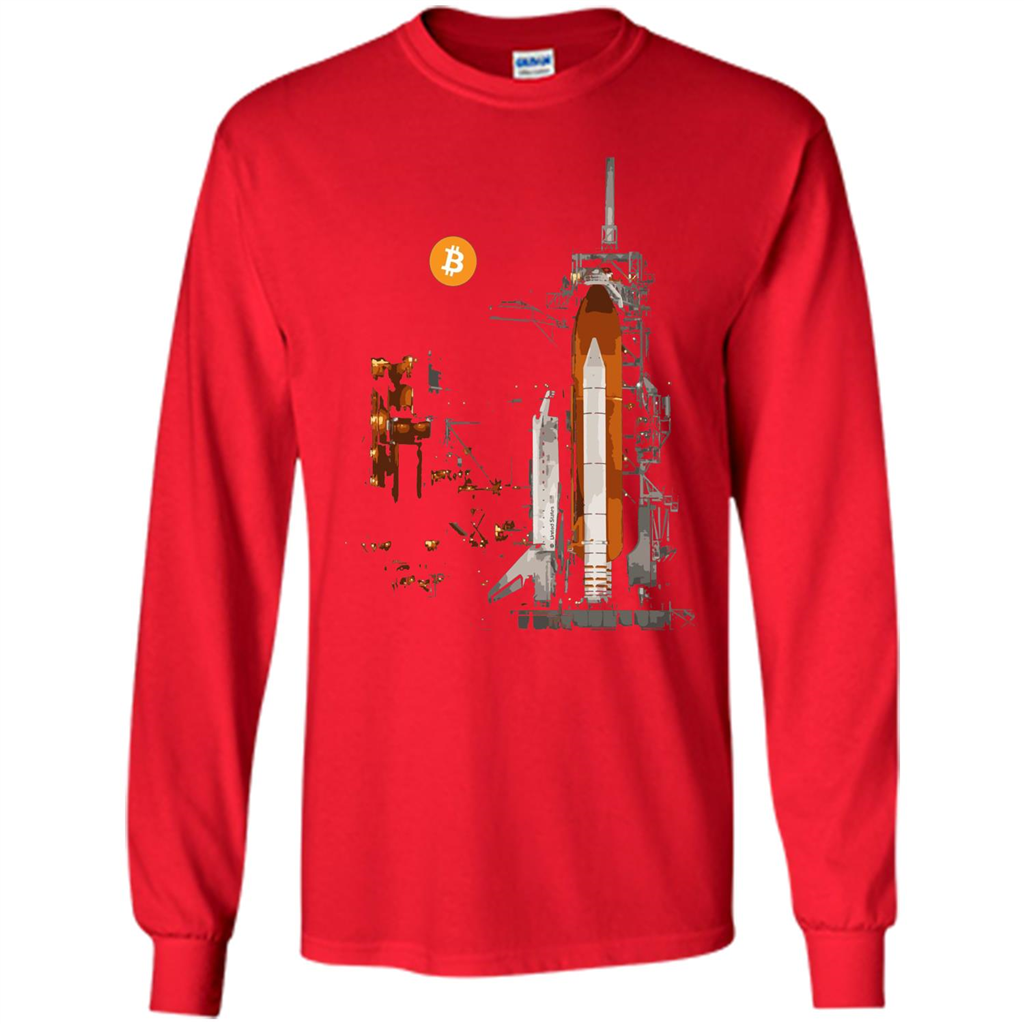 Bitcoin T-Shirt Crypto Shirt Blockchain T-shirt Moon Red