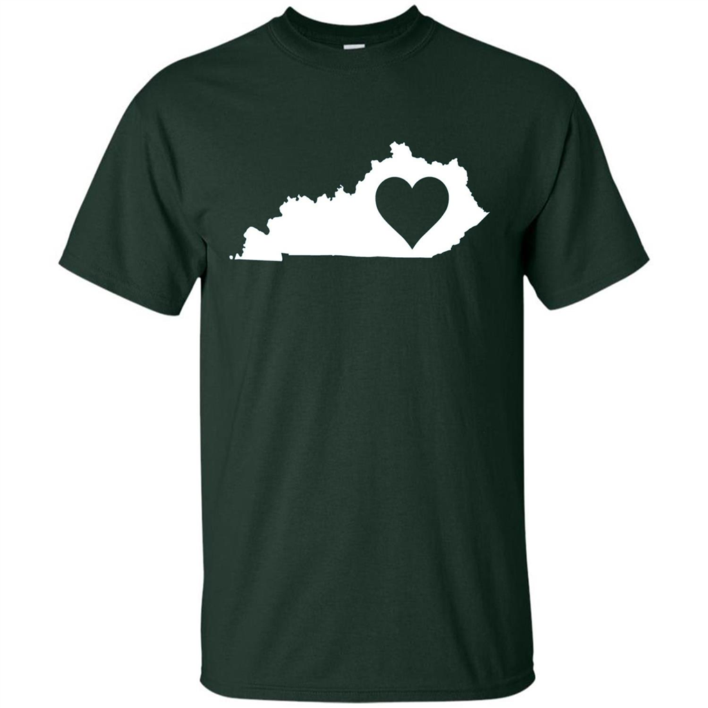 Kentucky Love T-Shirt Kentucky State T-shirt Forest Green