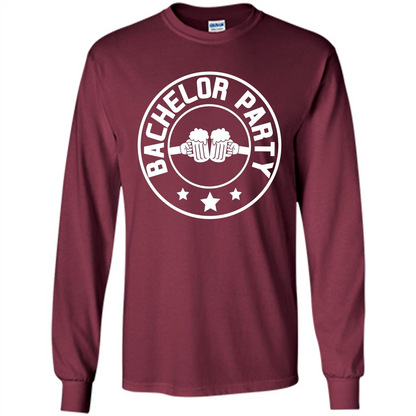Men's Bachelor Party Cheers T-shirt Maroon
