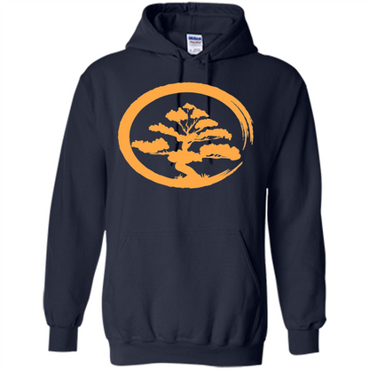 Bonsai Tree Japanese Zen Artist T-shirt Navy