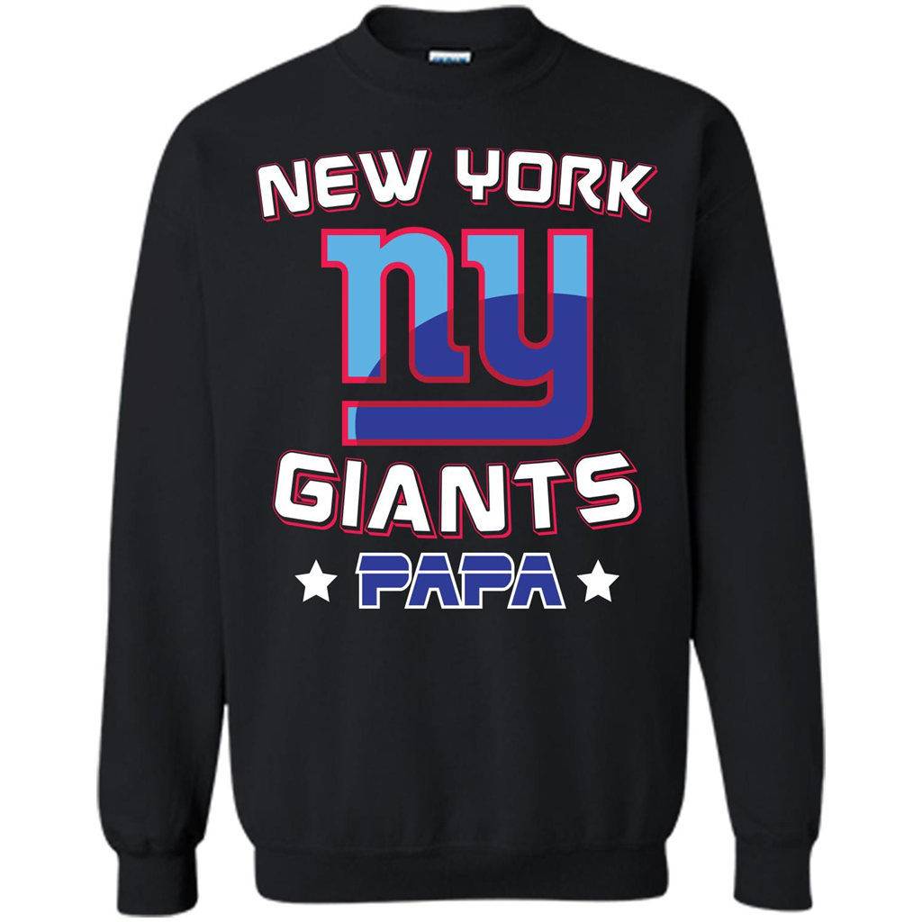 Football T-shirt New York Ny Giants Papa Black