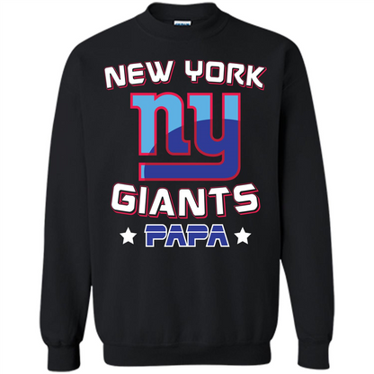 Football T-shirt New York Ny Giants Papa Black