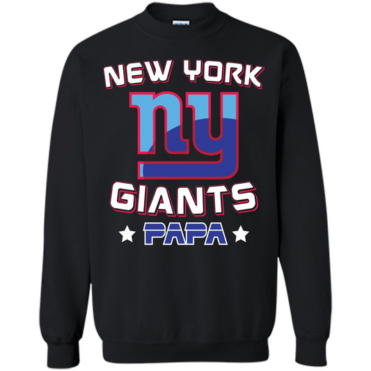 Football T-shirt New York Ny Giants Papa Black