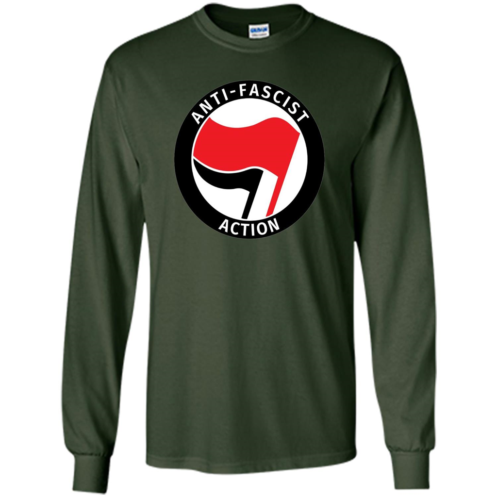 Anti - Fascist Action T-shirt Forest Green