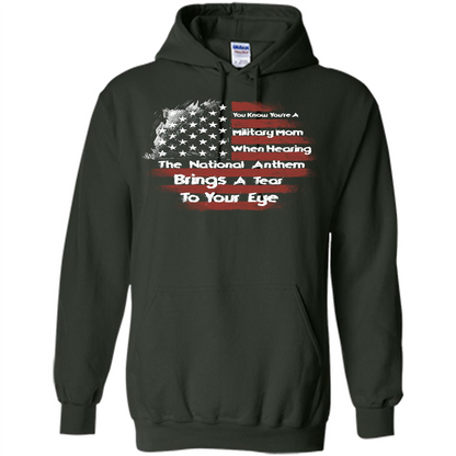 Military Mom. You Know You're A Military Mom When T-shirt Forest Green
