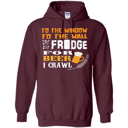 Beer. For Beer I Crawl T-shirt Maroon