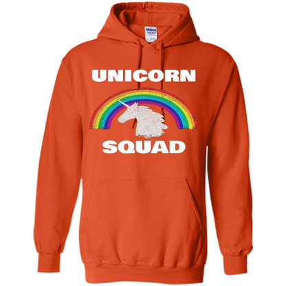 Unicorn Squad T-shirt Rainbow Unicorns Love T-Shirt Orange