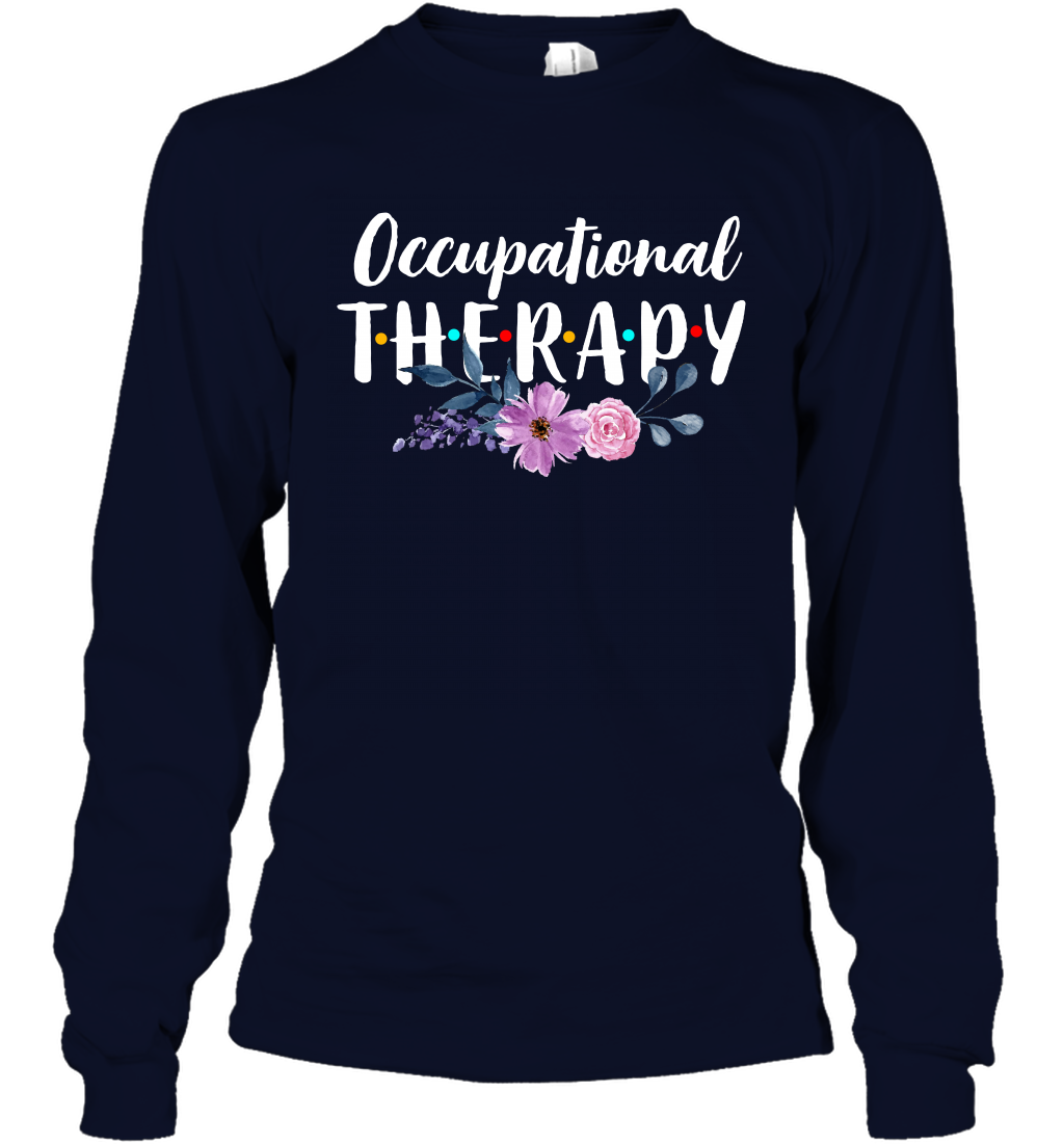 Occupational Therapy Shirt Long Sleeve T-Shirt Long Sleeve T-Shirt Navy