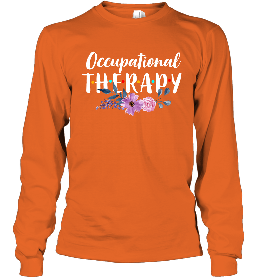 Occupational Therapy Shirt Long Sleeve T-Shirt Long Sleeve T-Shirt Orange