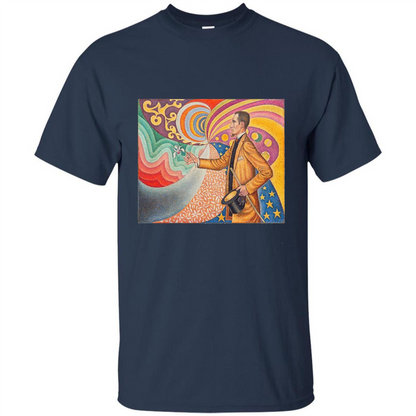 Portrait of Felix Feneon by Paul Signac T-shirt Navy
