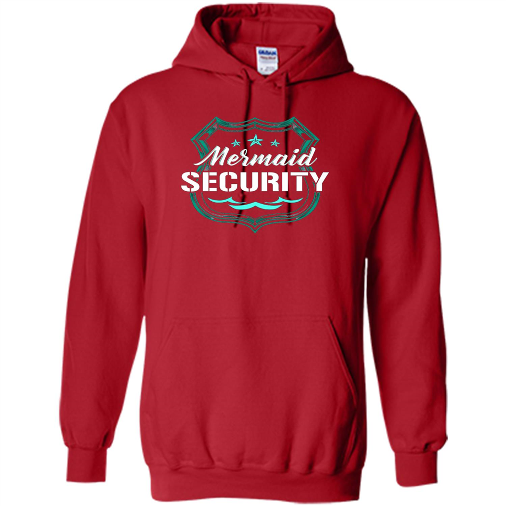 Mermaid Security T-shirt Red