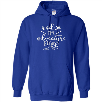 And So the Adventure Begins T-shirt Royal