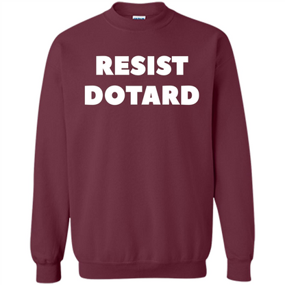 American President T-shirt Resist Dotard T-Shirt Maroon